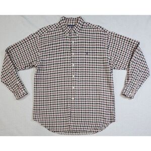 Ralph Lauren Blaire Button Down Plaid Flannel Shirt